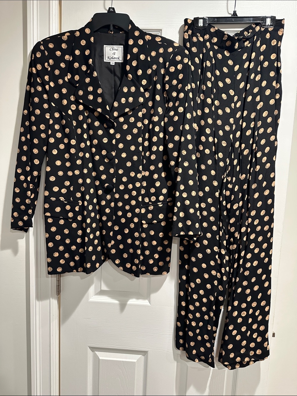 Black Polka Dot Blazer